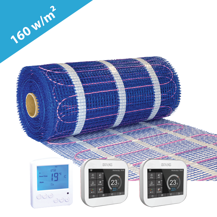 Electric Underfloor Heating Kit - 1m2 to 15m2 - 160 w/m²