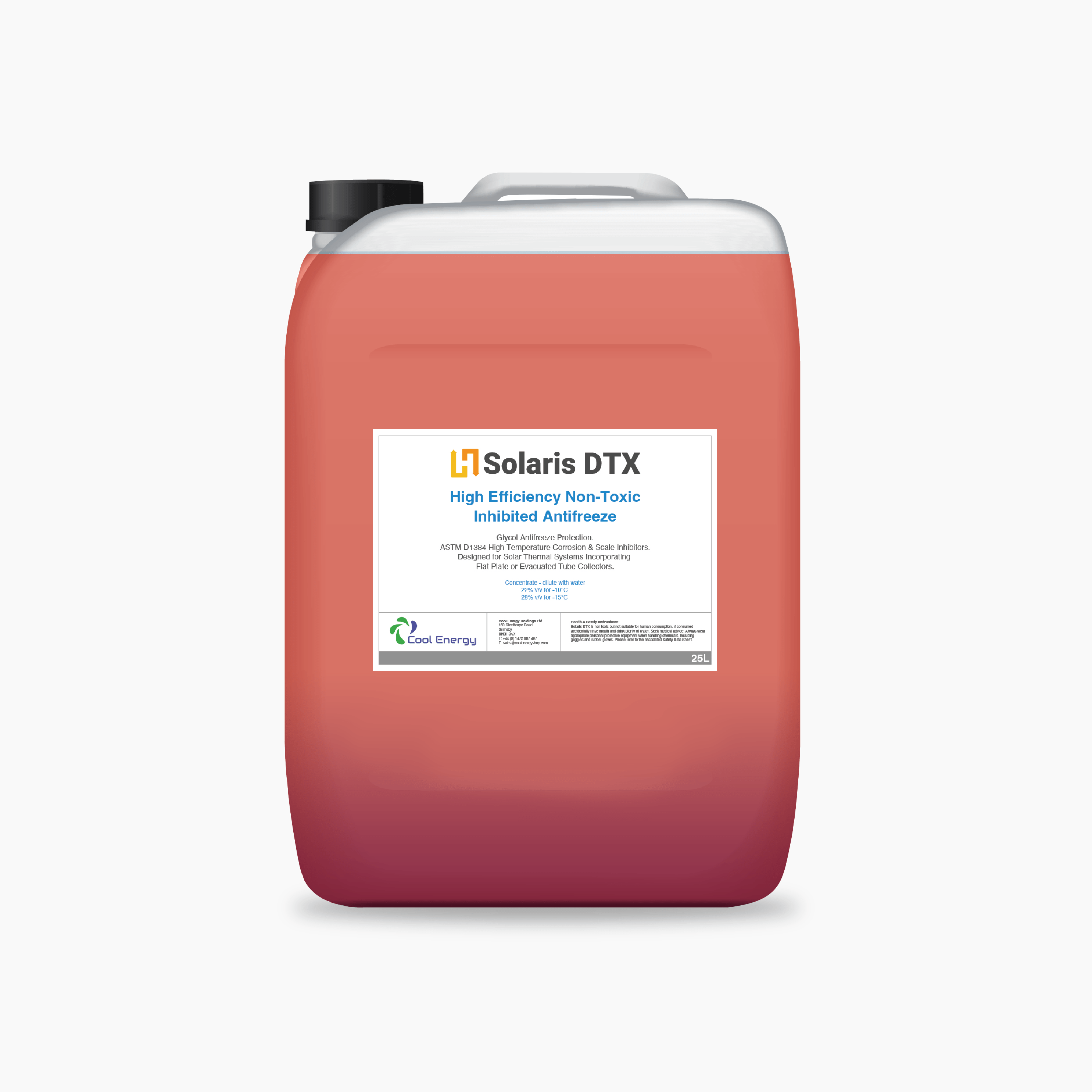 Solaris 25L DTX Inhibited Glycol Solar Thermal Transfer Fluid
