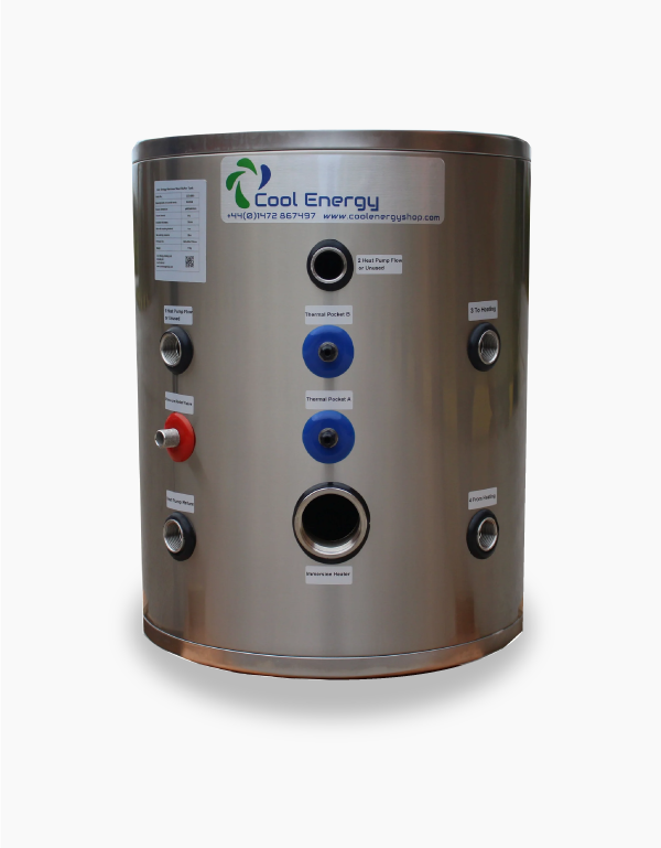 Cool Energy 60L Stainless Buffer Tank CE-B60 - Buffer Tanks & Hot Water Cylinders - Cool Energy Shop