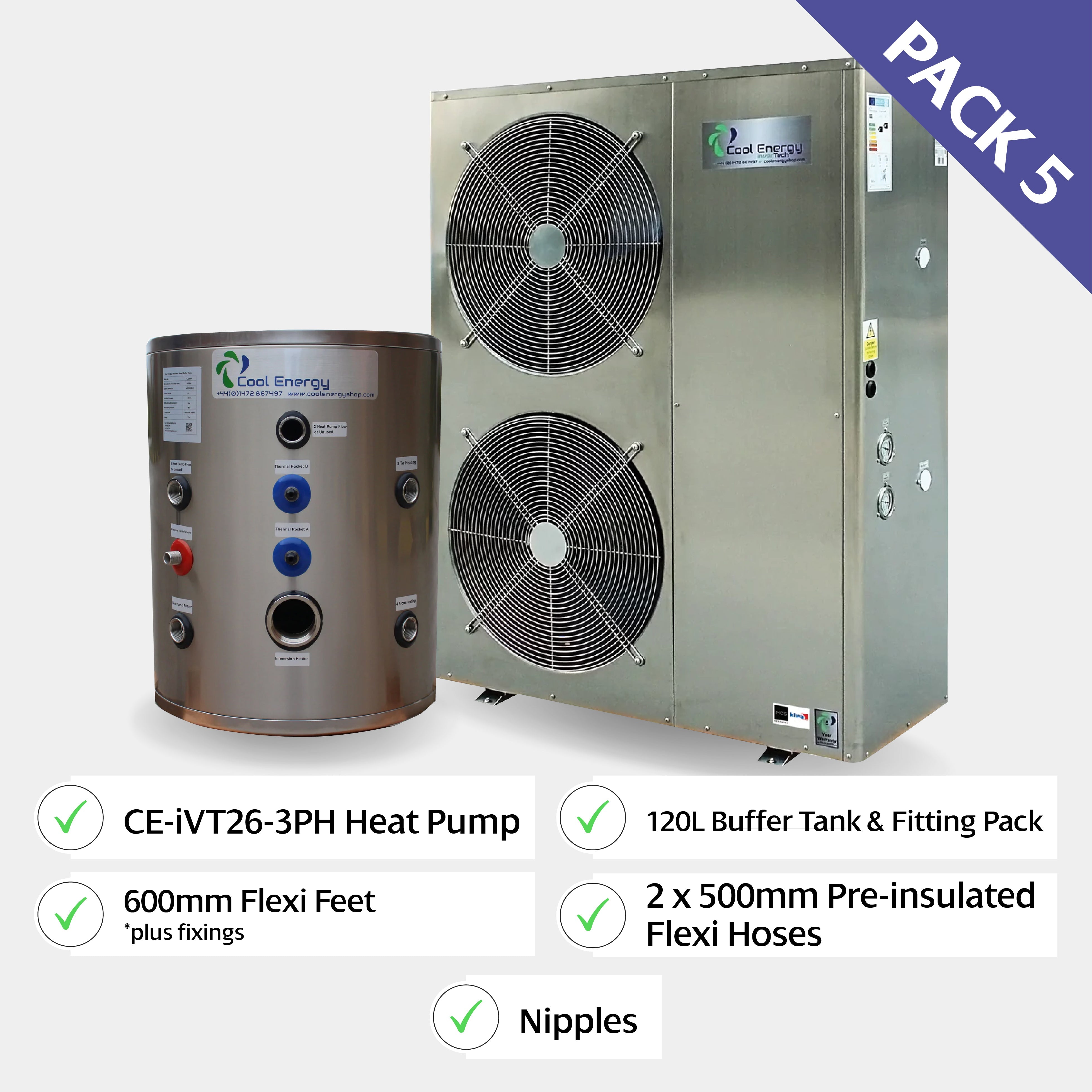 Cool Energy inverTech Heat Pump Package (Pack 5) - Heat Pump Packages - Cool Energy Shop