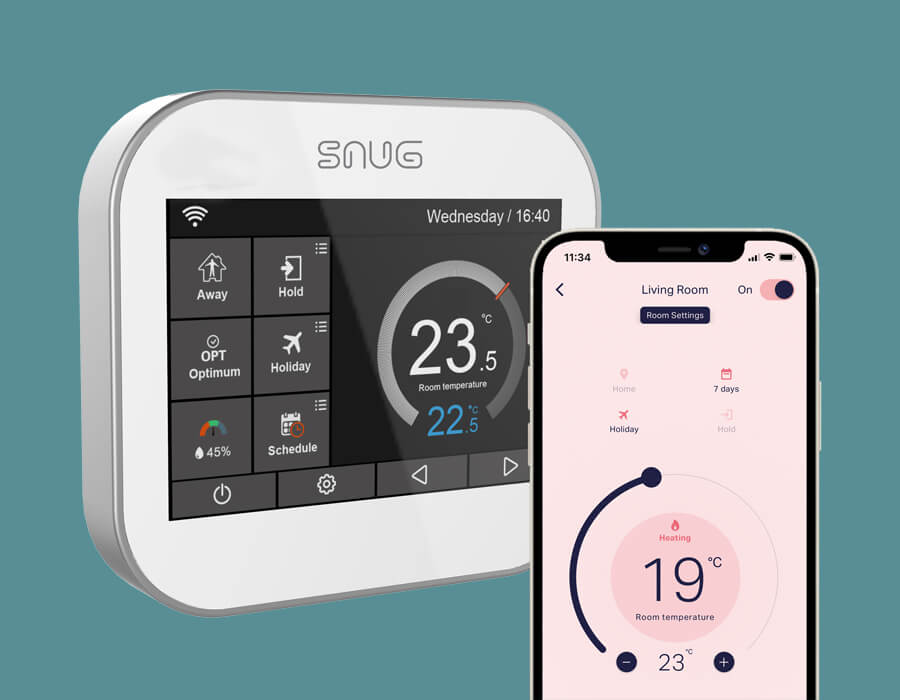 SnugStat Duo Wi-Fi Thermostat - Underfloor Heating - Snug Underfloor Heating