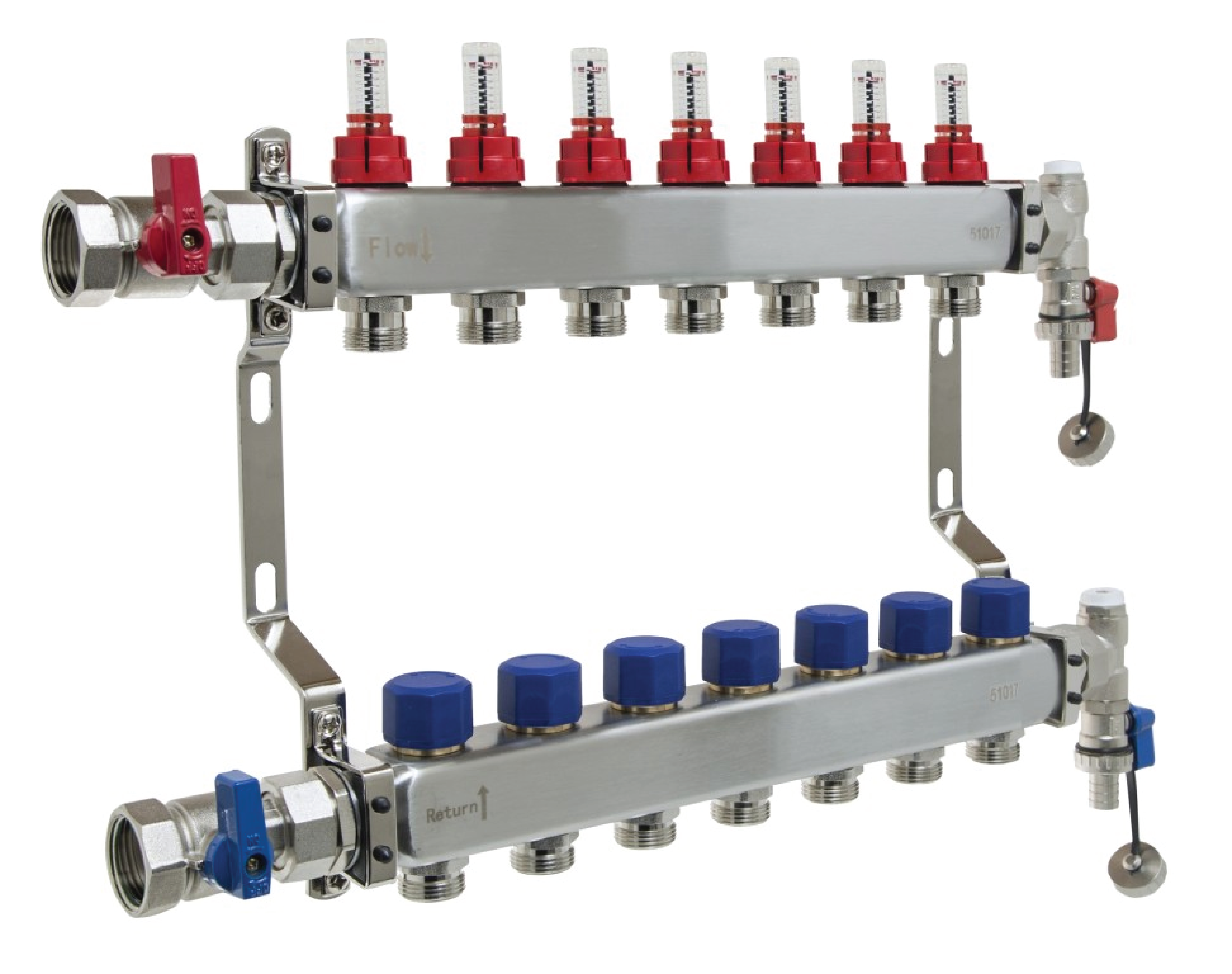 Snug Lite - Manifolds - 2 to 12 Port Options - Underfloor Heating - Snug Underfloor Heating