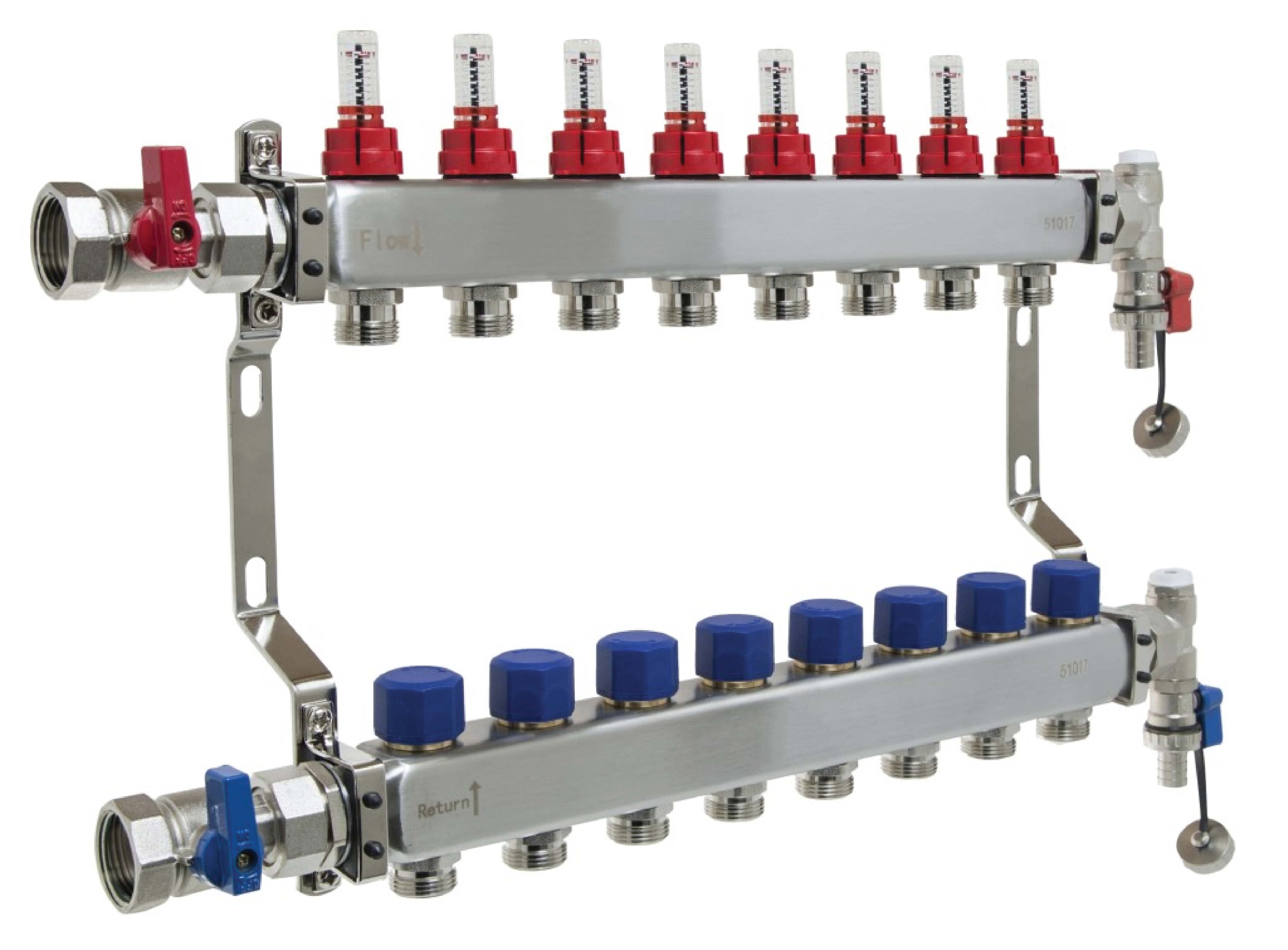 Snug Lite - Manifolds - 2 to 12 Port Options - Underfloor Heating - Snug Underfloor Heating