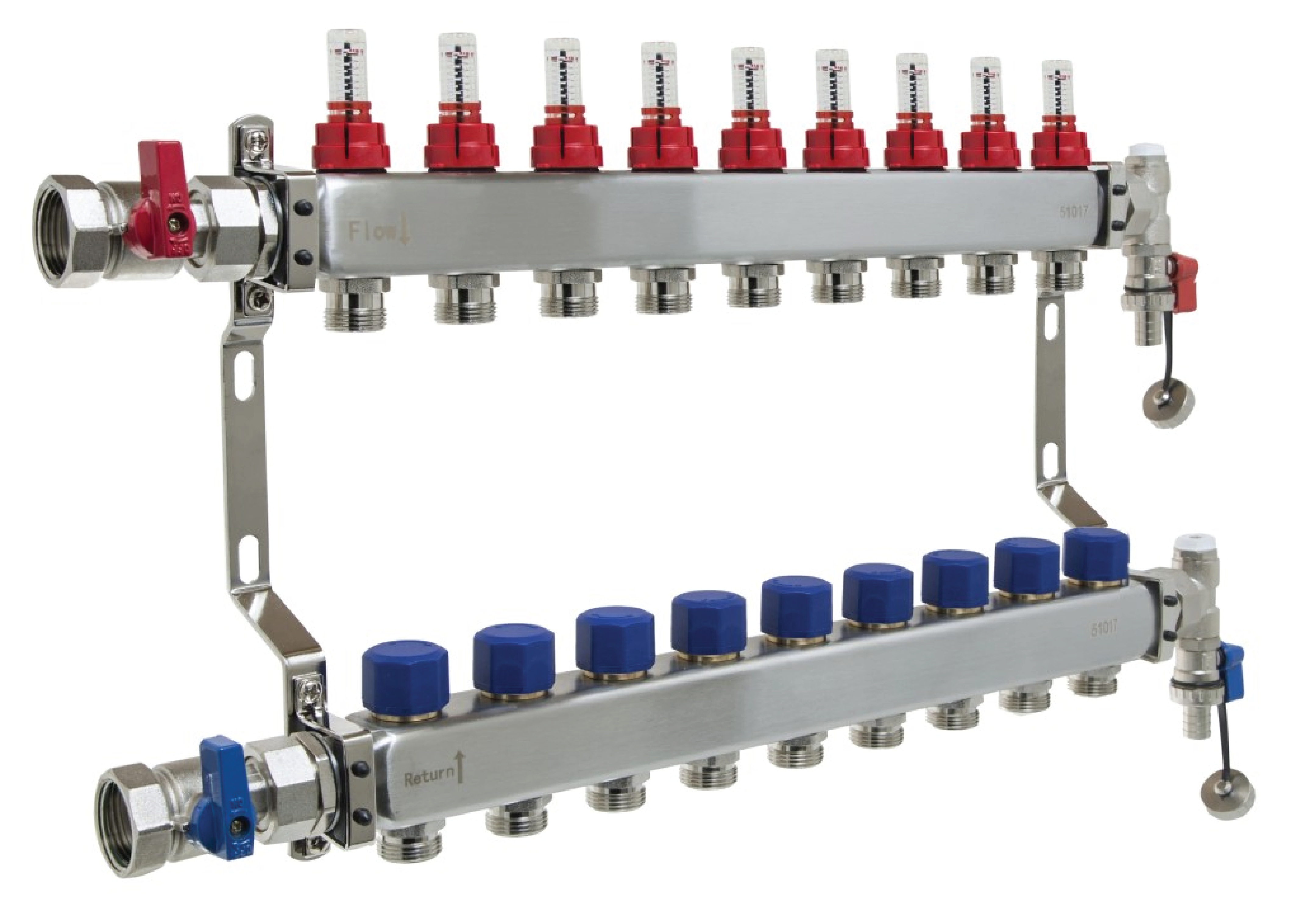 Snug Lite - Manifolds - 2 to 12 Port Options - Underfloor Heating - Snug Underfloor Heating