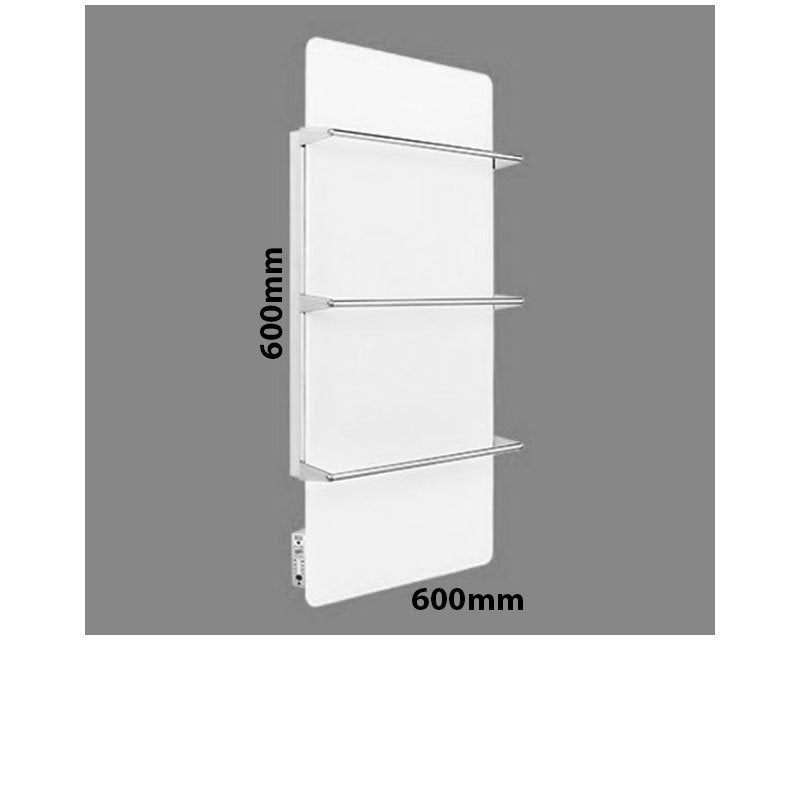 Trianco Aztec Infrared Ceramic Heating Towel Rail 900mm H x 600mm W - White - Infrared Heating Panel - Trianco