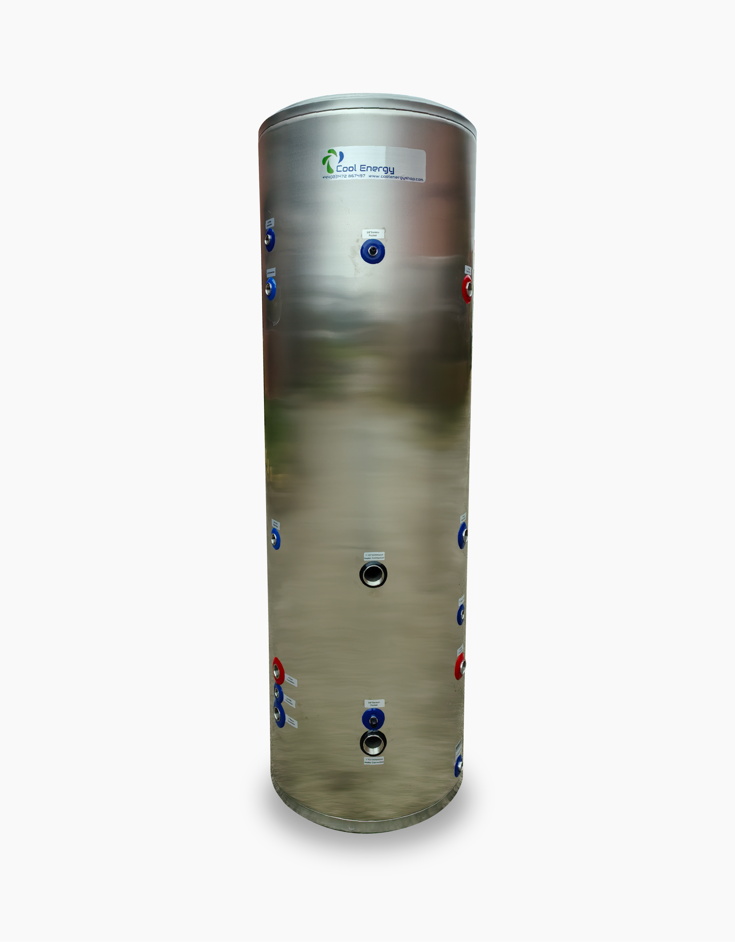 250L Heat Pump Hot Water Cylinder with Internal Buffer | Single-Coil | CE-SST250XB