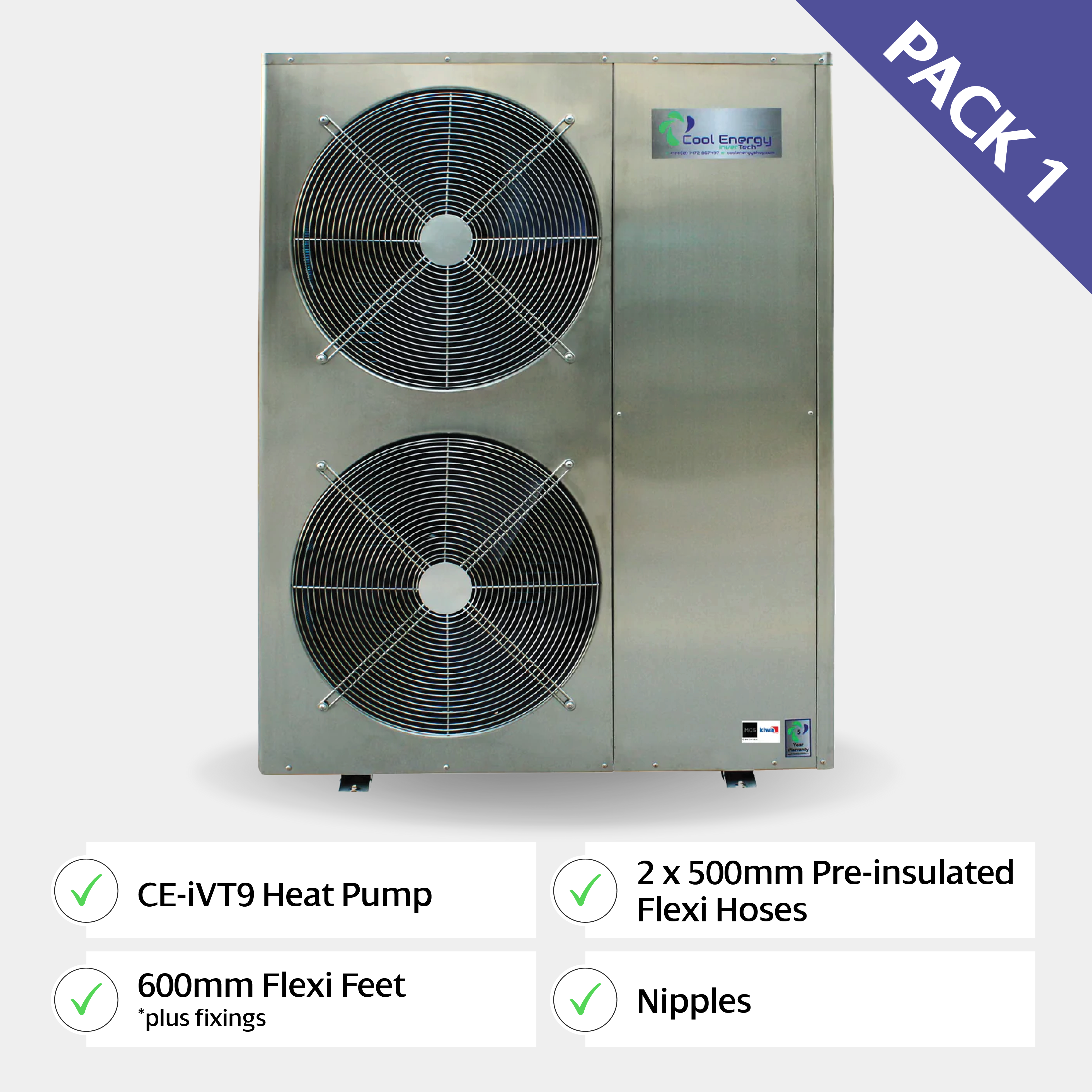 Cool Energy inverTech Heat Pump Package (Pack 1) - Heat Pump Packages -Cool Energy Shop
