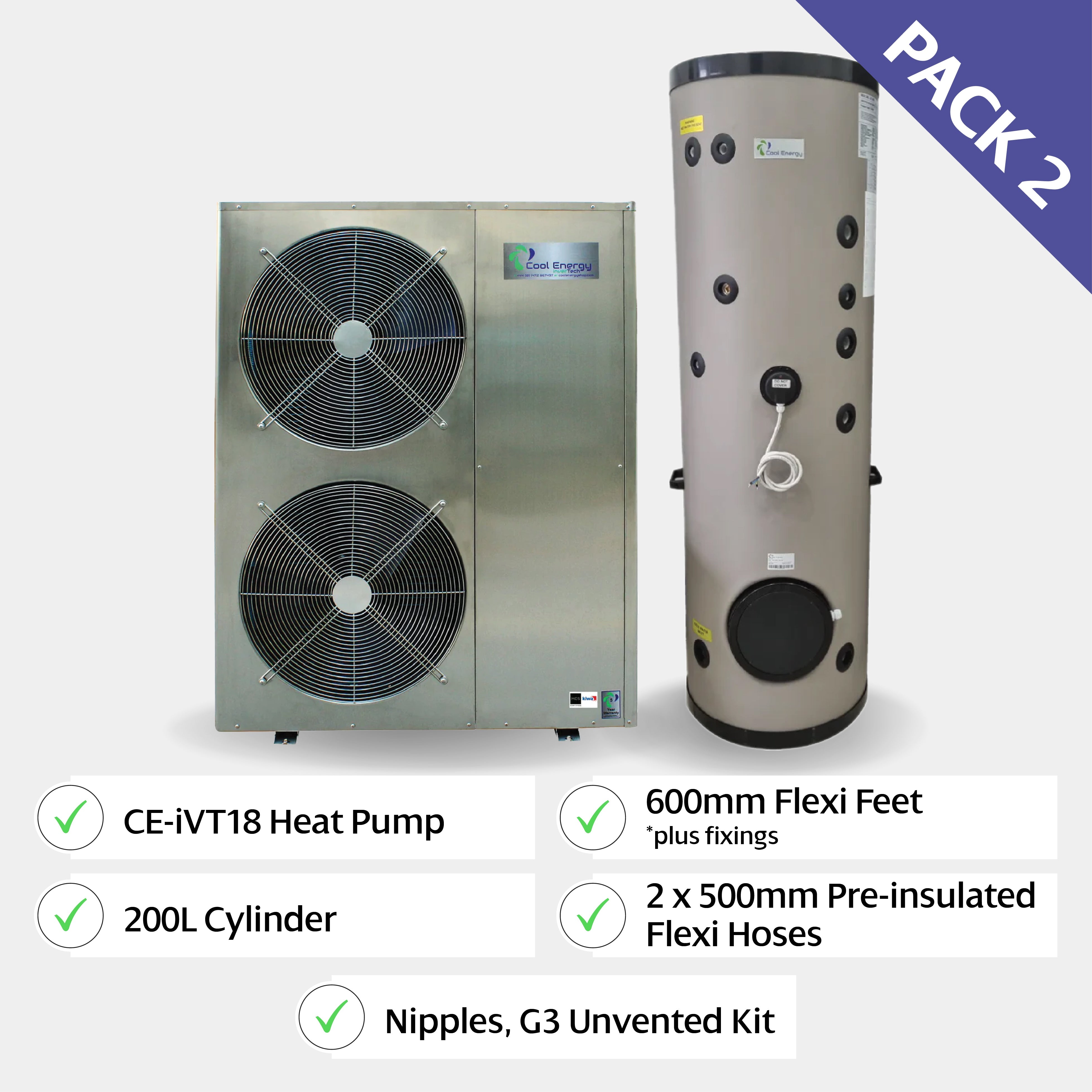 Cool Energy inverTech Heat Pump Package (Pack 2)- Heat Pump Packages - Cool Energy Shop