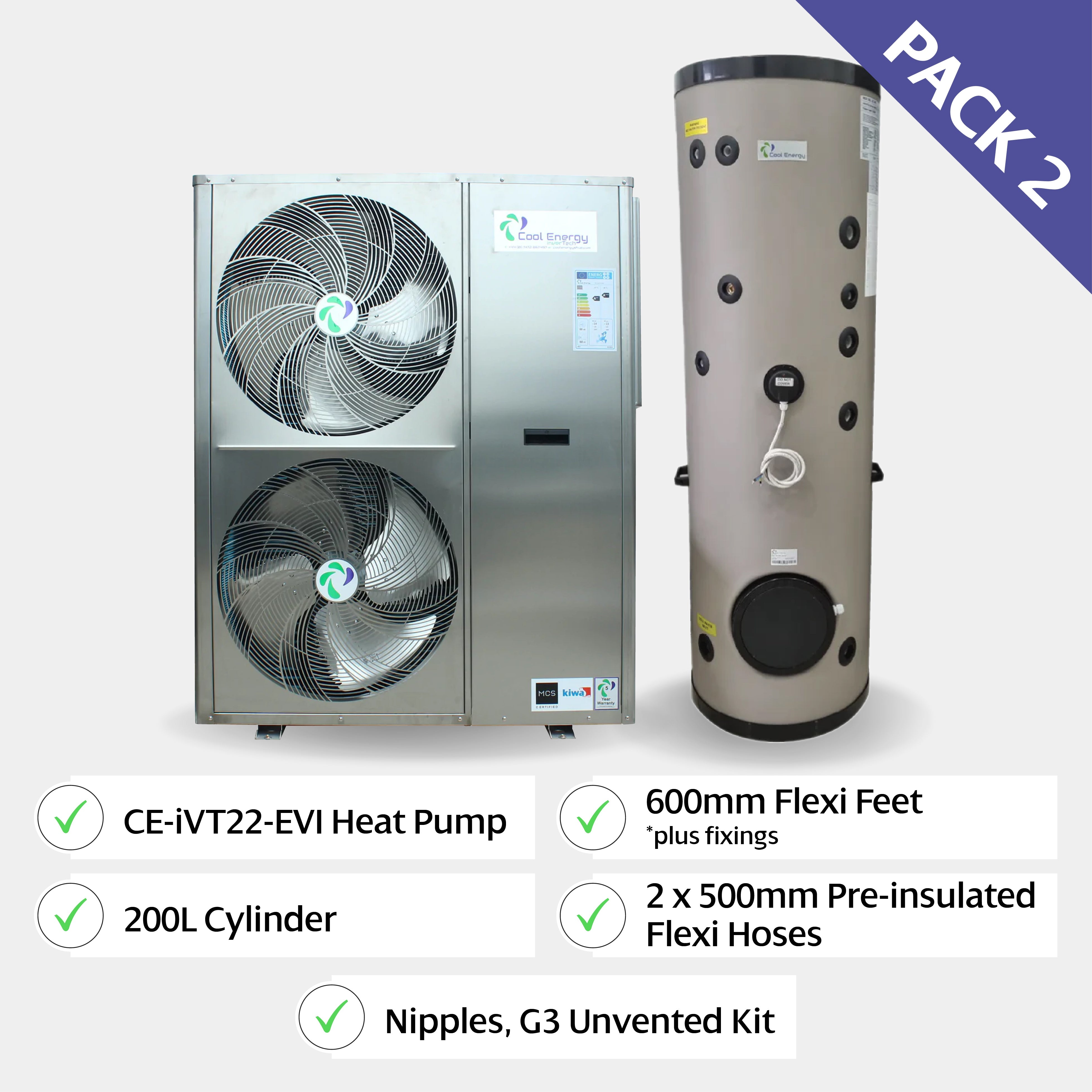 Cool Energy inverTech Heat Pump Package (Pack 2) - Heat Pump Packages - Cool Energy Shop