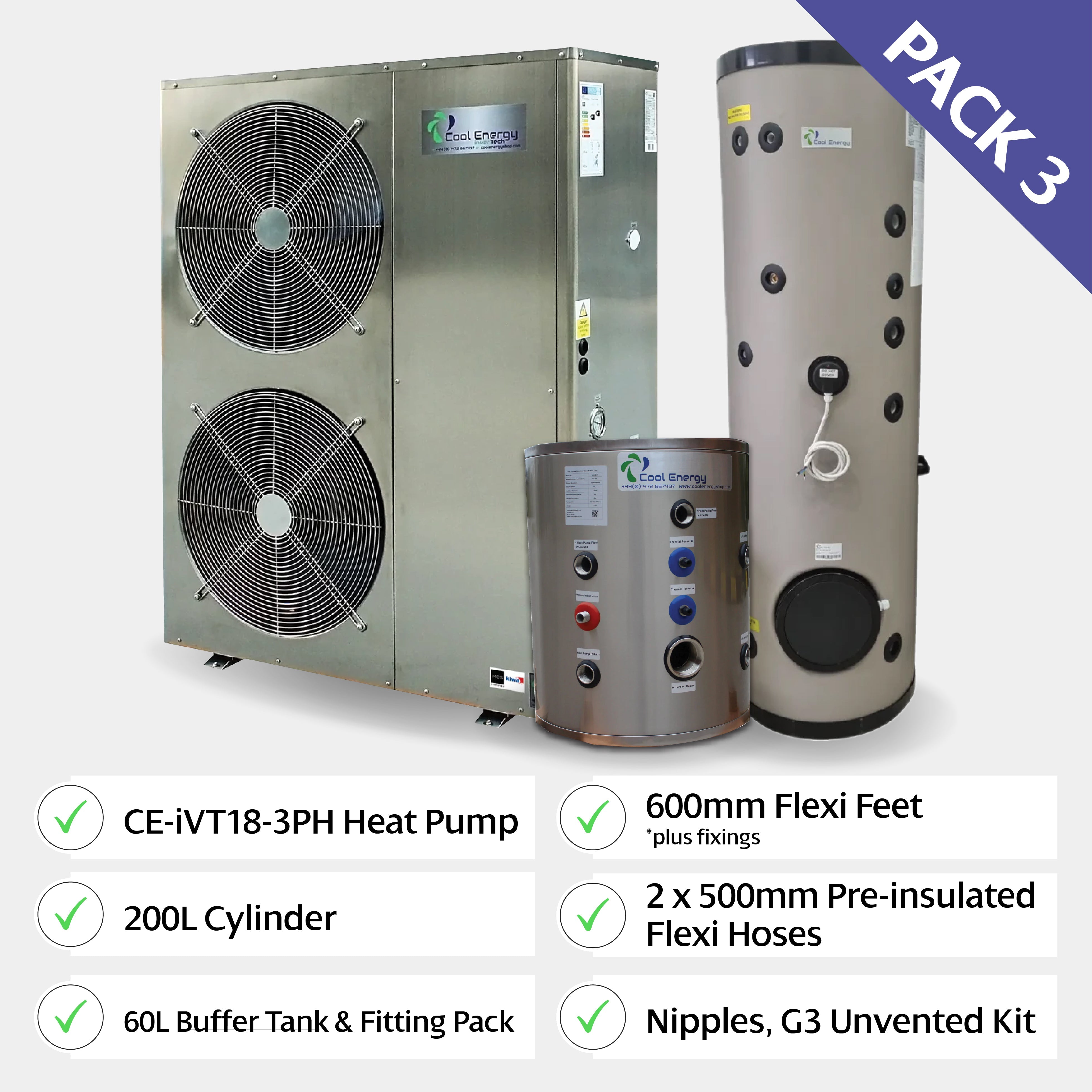 Cool Energy inverTech Heat Pump Package (Pack 3) - Heat Pump Packages - Cool Energy Shop
