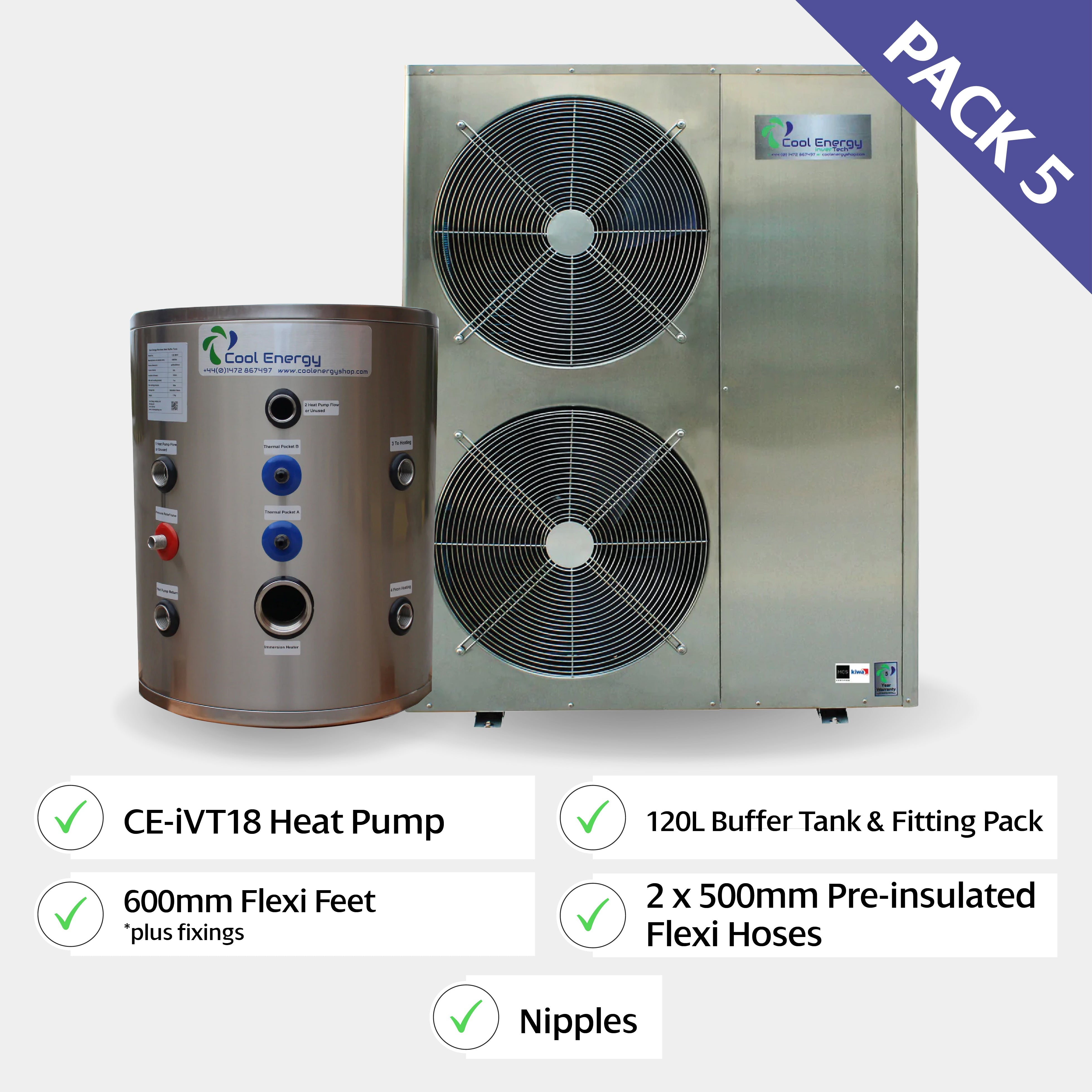 Cool Energy inverTech Heat Pump Package (Pack 5) - Heat Pump Packages - Cool Energy Shop