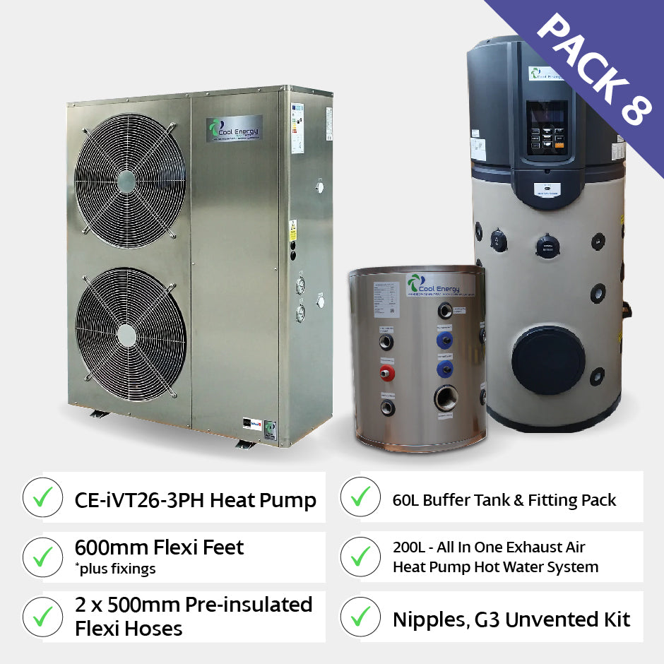 Cool Energy inverTech Heat Pump Package (Pack 8) - Heat Pump Packages - Cool Energy Shop